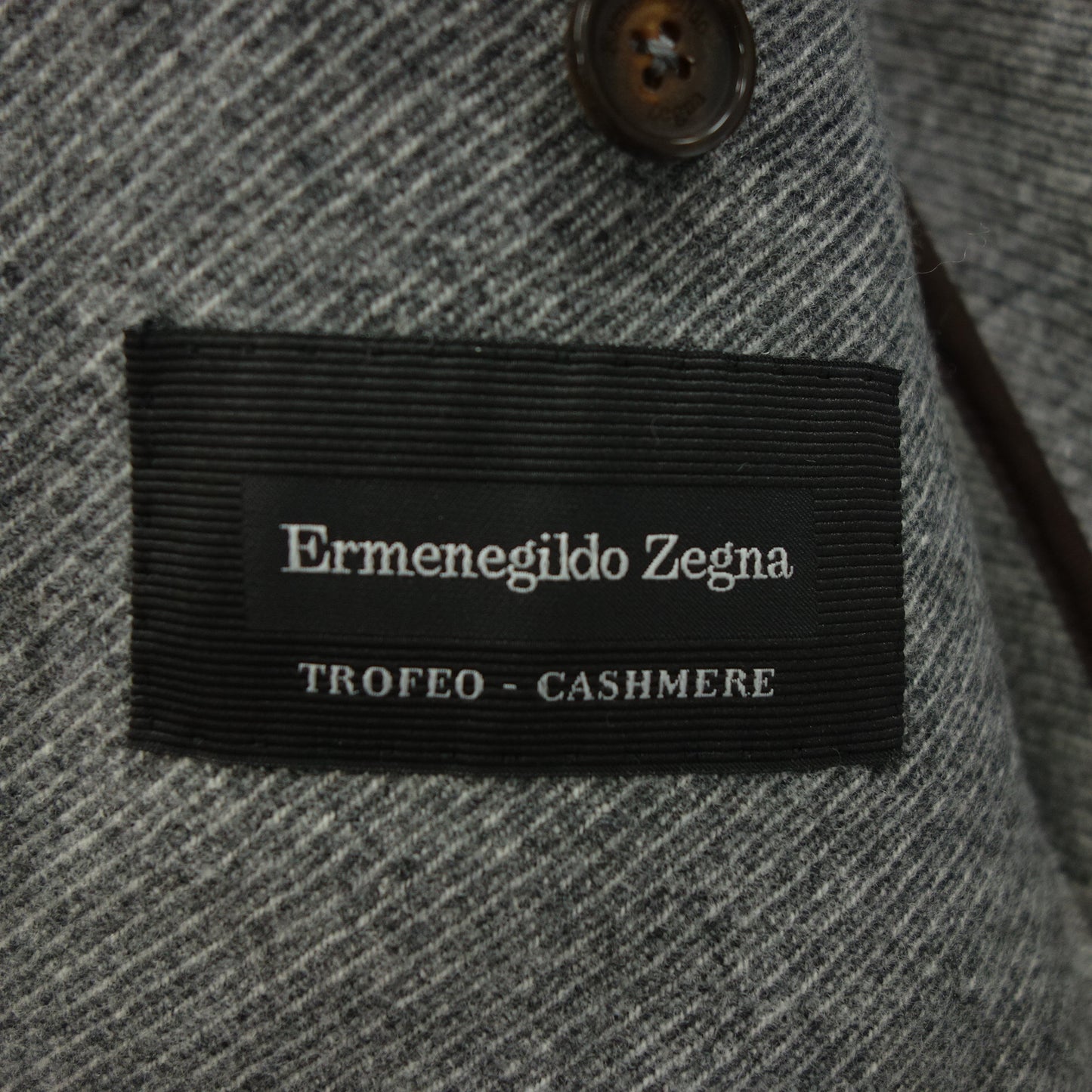 エルメネジルドゼニア テーラード ジャケット 2B ウール＆カシミア メンズ グレー 7-46C Ermenegildo Zegna【AFA10】【中古】