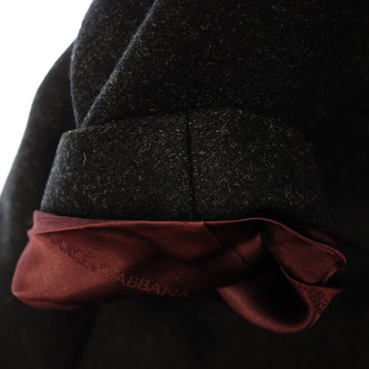 Good condition◆Dolce &amp; Gabbana Chester coat wool &amp; polyamide men's black x red size 48 [AFA3] 