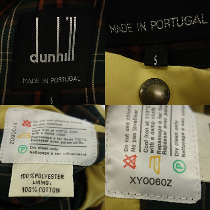 中古◆ダンヒル ミリタリージャケット 4ポケット 裏地チェック メンズ サイズS 黄色系 dunhill【AFA21】