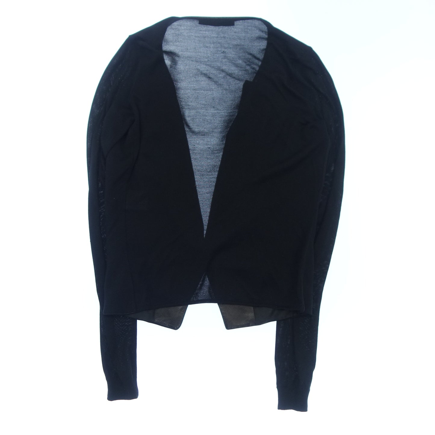 Used ◆ Balenciaga jacket see-through leather switching ladies 40 black BALENCIAGA [AFB50] 