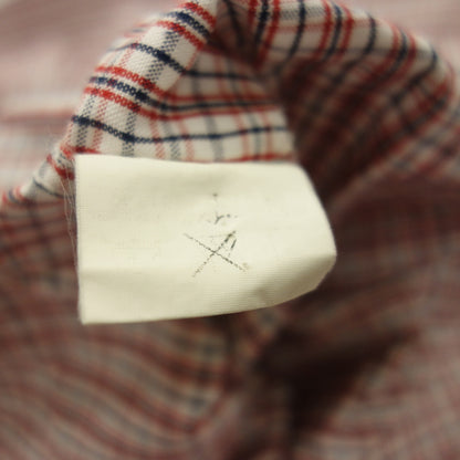 Very good condition◆Pearly Gates check shirt short sleeve men's red size 4 PEARLY GATES [AFB34] 