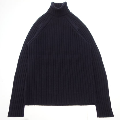 Good condition ◆Dolmore Wool High Neck Knit Size 44 Men's Navy Drumohr [AFB39] 