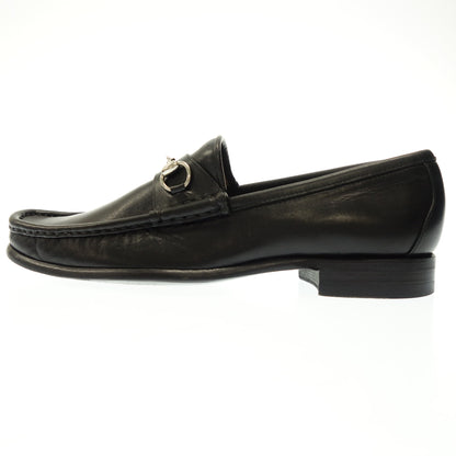 Very good condition ◆ Gucci leather shoes bit loafers ladies black 37.5C ​​115763 Gucci [AFC30] 