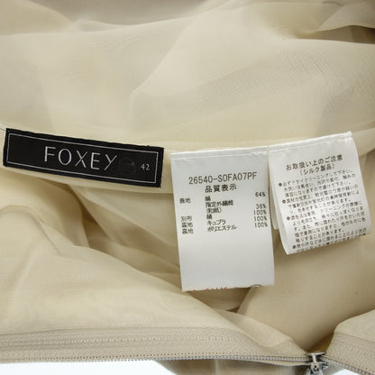 フォクシー ワンピース 26540 レディース ベージュ 42 FOXEY【AFB27】【中古】