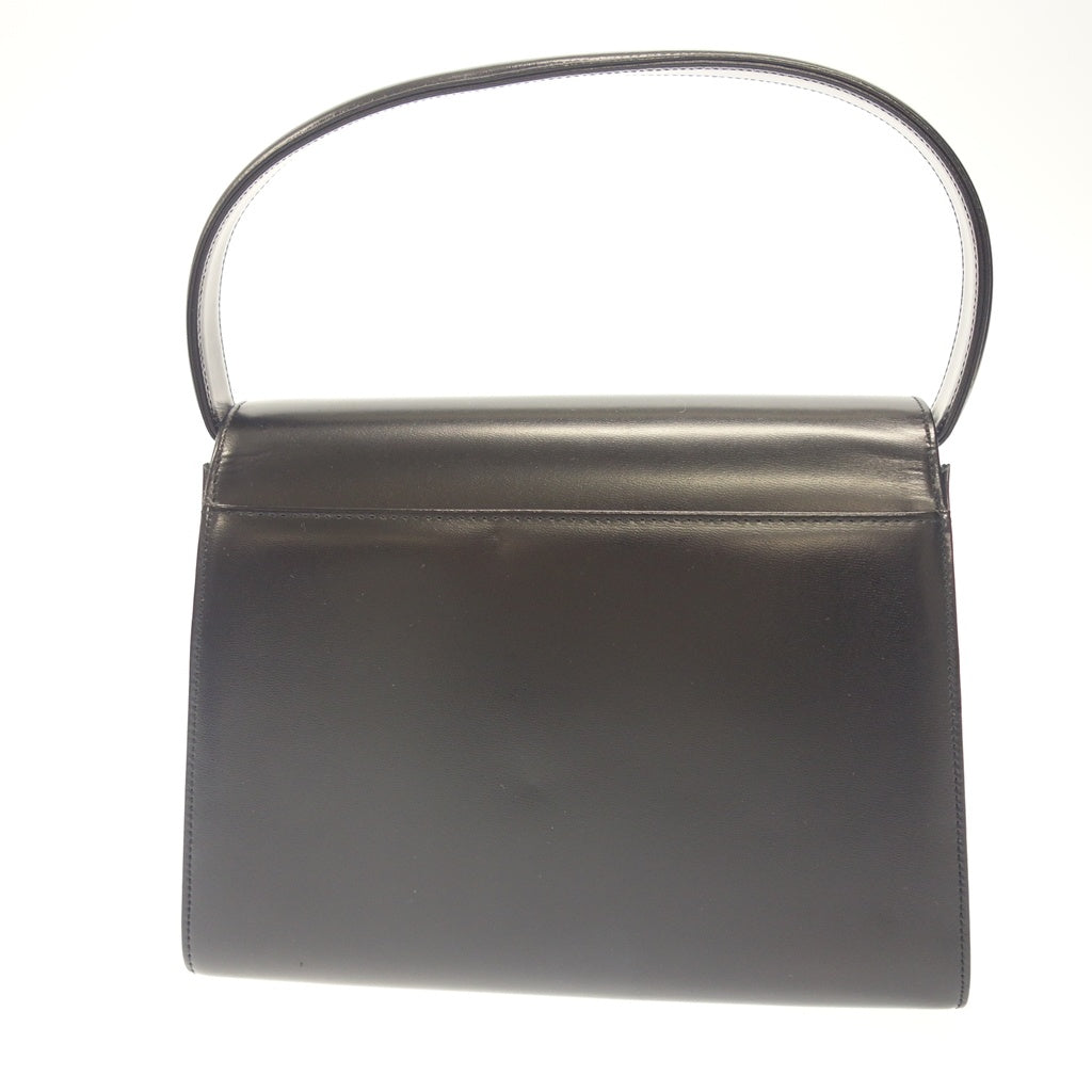 Very good condition◆Katsurayumi leather handbag black YUMI KATSURA [AFE6] 