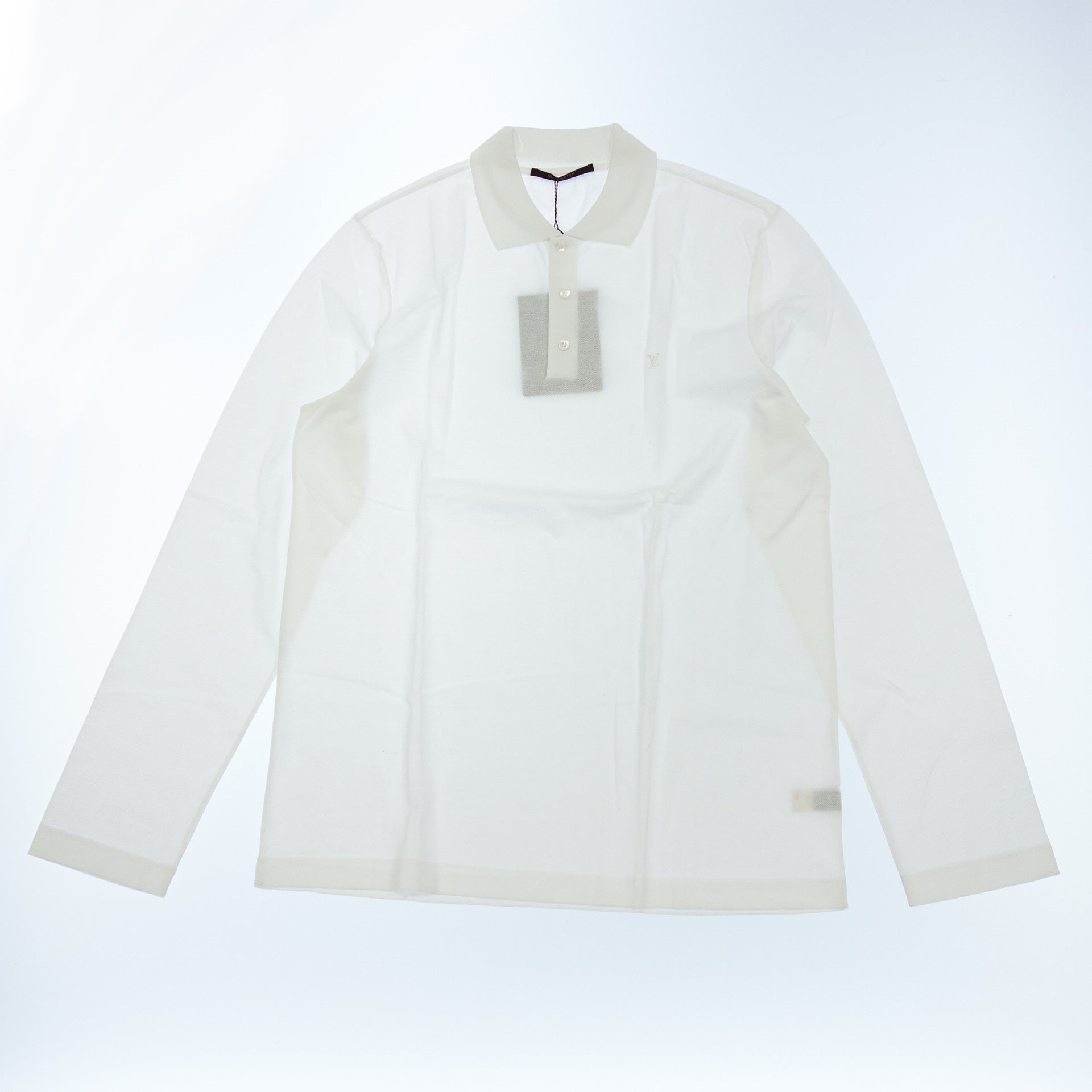 ルイヴィトン 長袖ポロシャツ コットン 08AW メンズ ホワイト XXL 