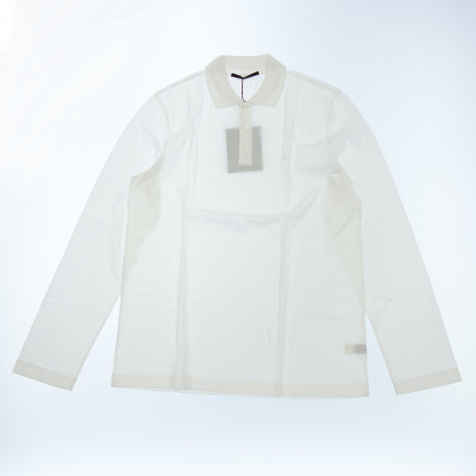 LOUIS VUITTON Long Sleeve Polo Shirt Cotton 08AW Men's White XXL LOUIS VUITTON [AFB15] [Used] 
