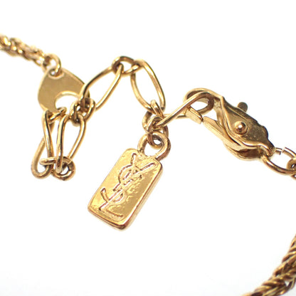 Good condition ◆ Yves Saint Laurent necklace pendant gold YSL Yves Saint Laurent [AFI2] 