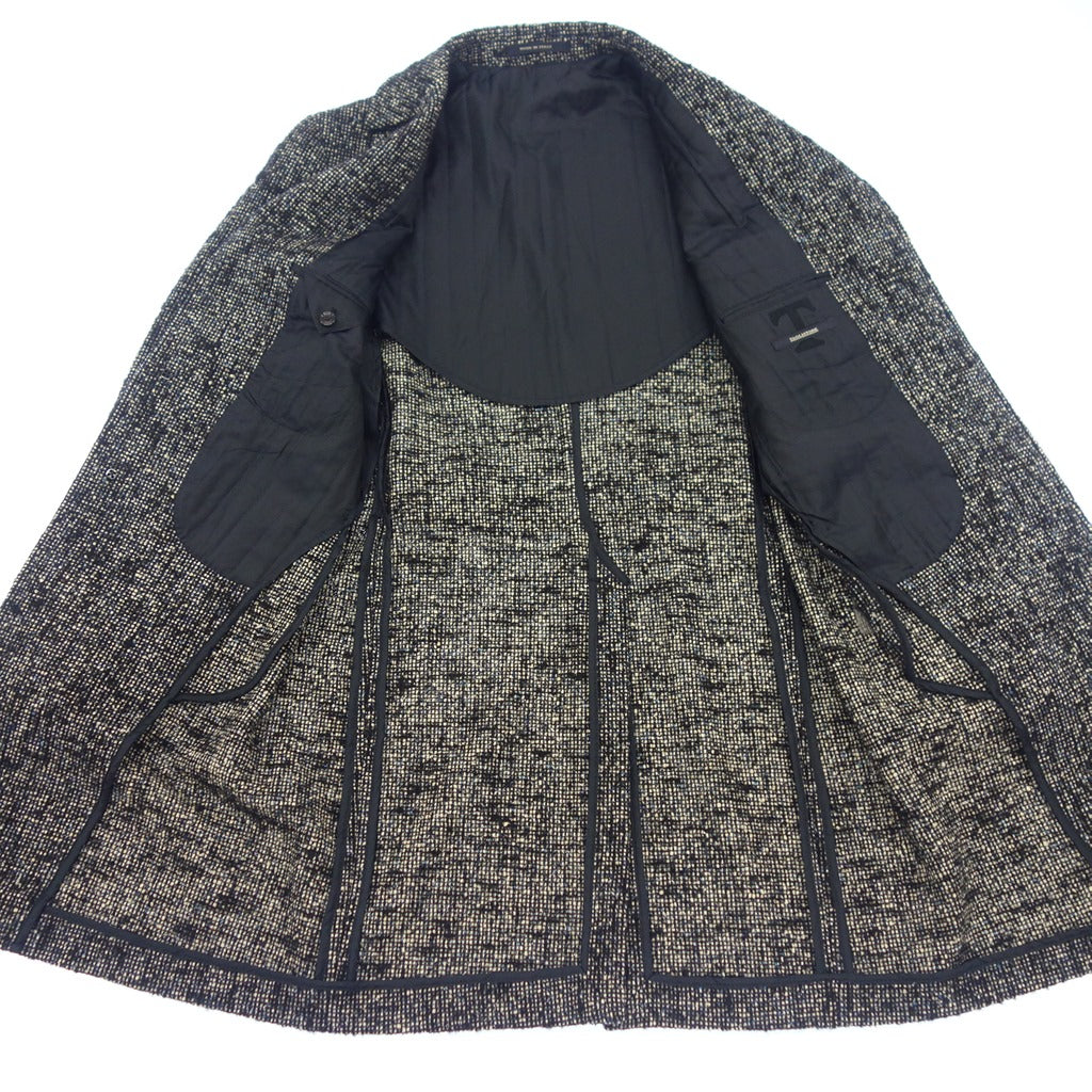 <美品>TAGLIATORE グレージュ ツイード チェスターコート サイズ48 美品>TAGLIATORE グレージュ ツイード チェスターコート サイズ