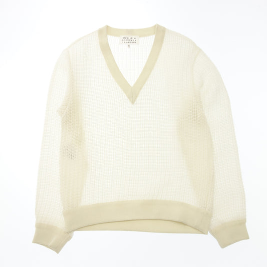 Used ◆ Maison Margiela Knit Sweater V-neck Women's White S Maison Margiela [AFB27] 