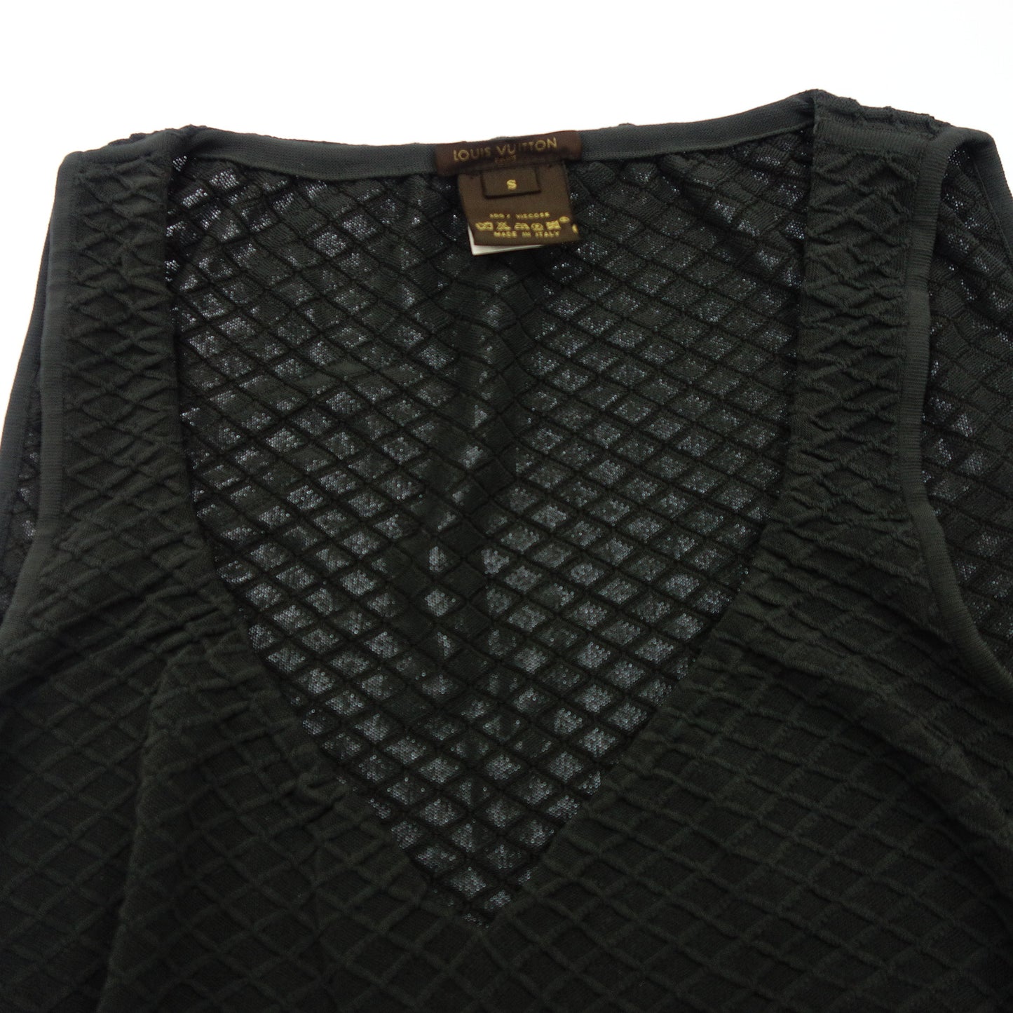 Good Condition◆Louis Vuitton Knit Setup Tops Skirt Women's Gray Size S Size M LOUIS VUITTON [AFB23] 