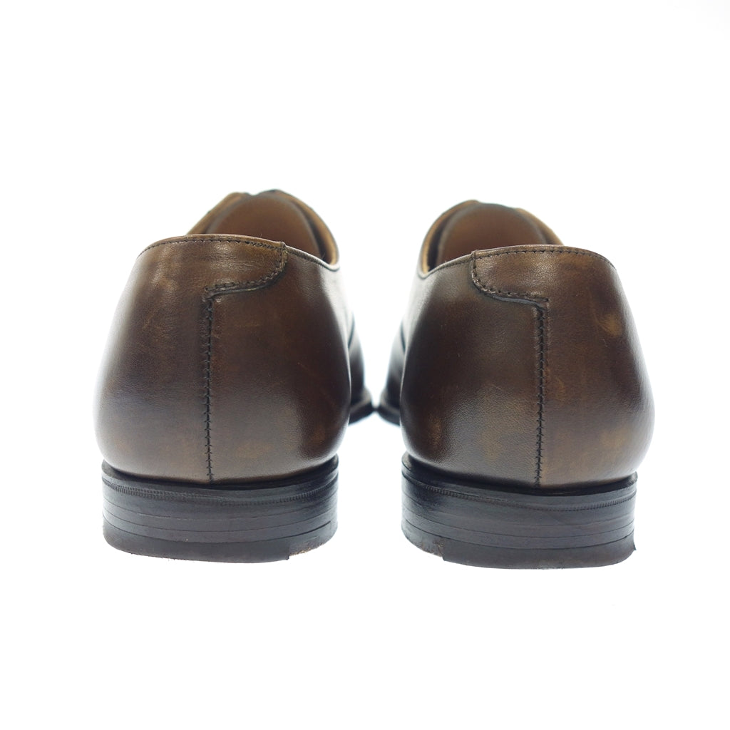 極美品◆クロケット＆ジョーンズ ストレートチップ レザーシューズ ハラム メンズ 7.5 ブラウン系 Crockett&Jones HALLAM【LA】