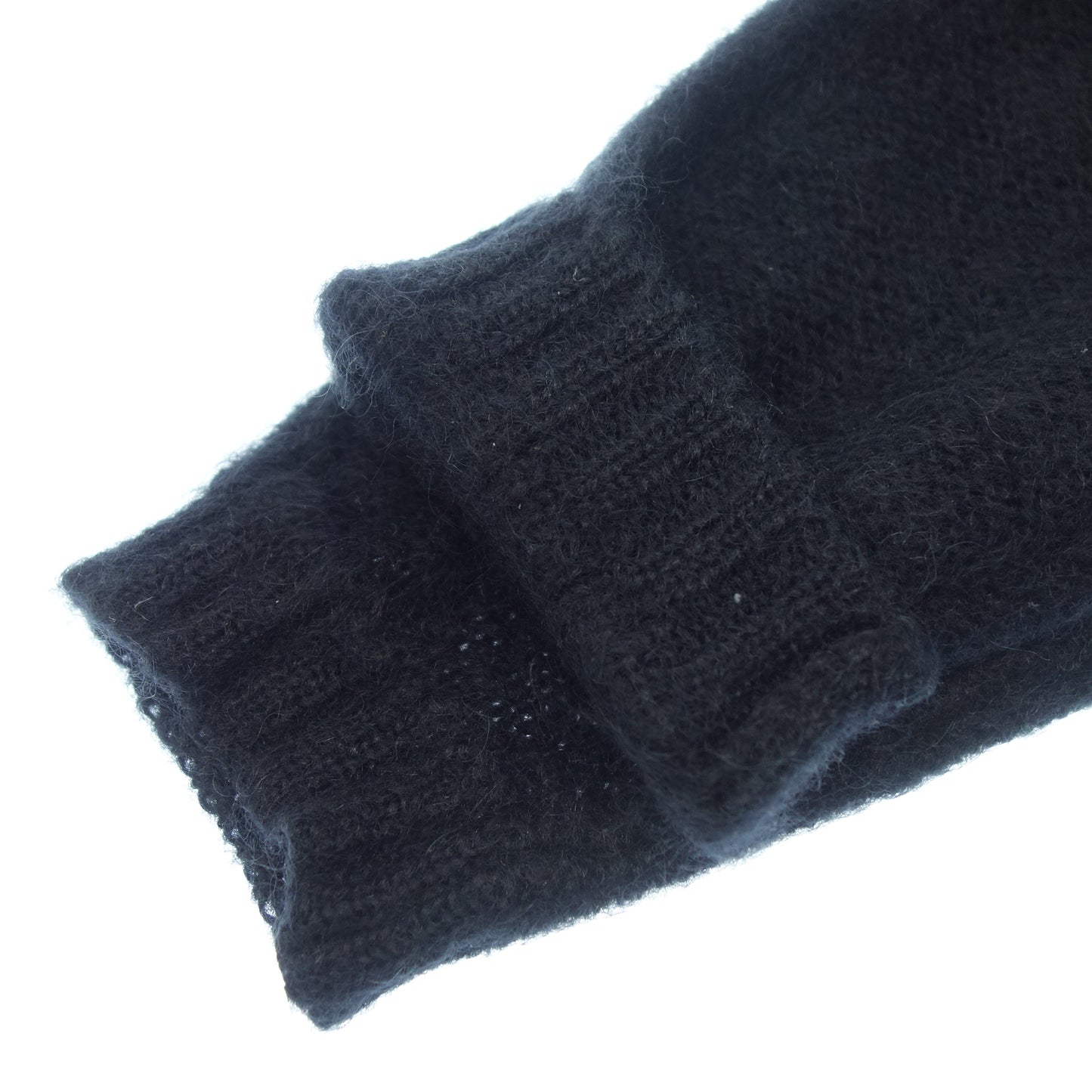 Vintage knit sweater mohair long pile men's black Vintage [AFB20] [Used] 