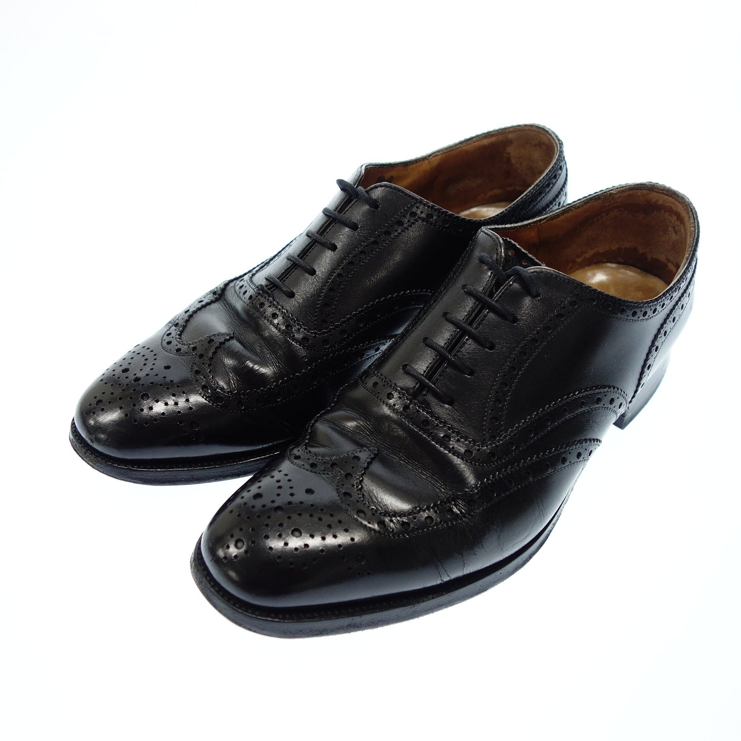 JMWESTON Shoes Wingtip Dress Shoes Men's Black JMWESTON [AFC41] [Used] 