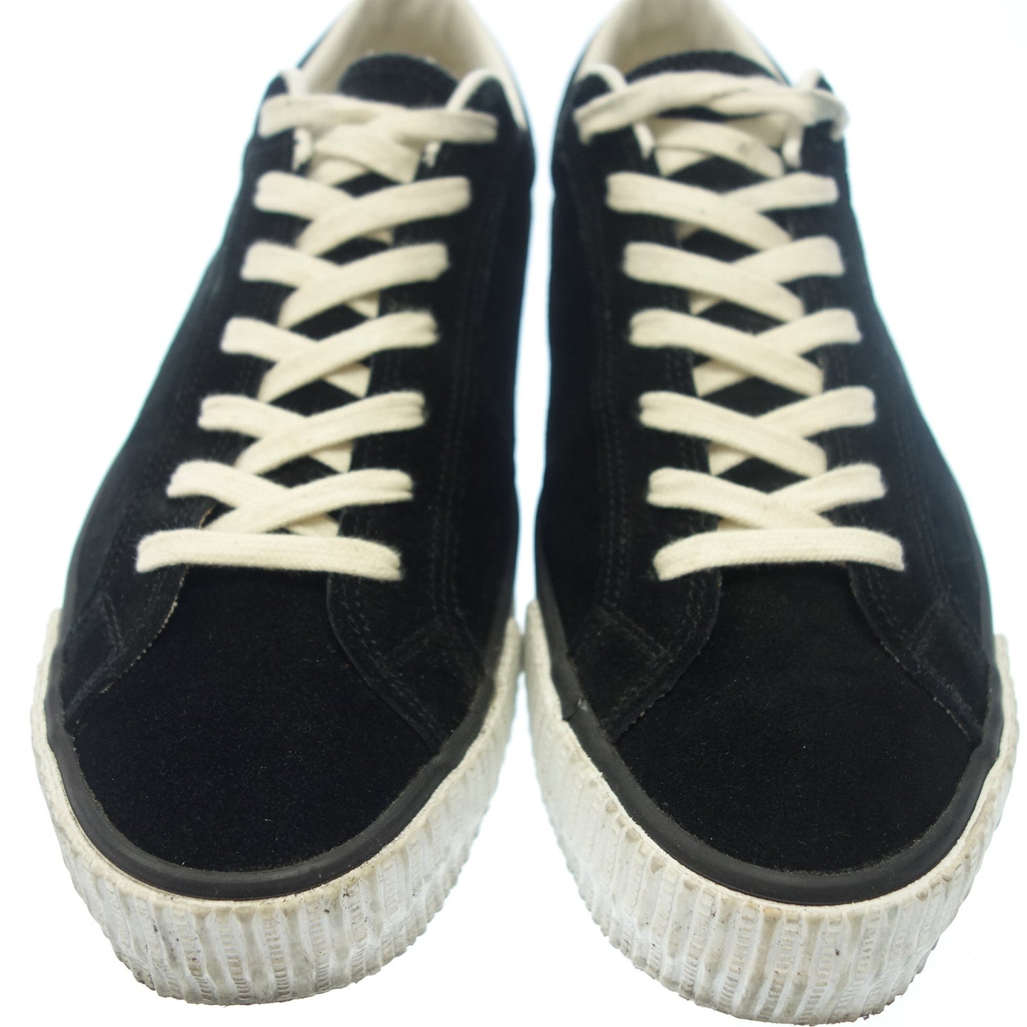 Used ◆Warehouse Suede Sneakers Old Type 3400 Men's Size 9 Black with Box WAREHOUSE [AFD5] 