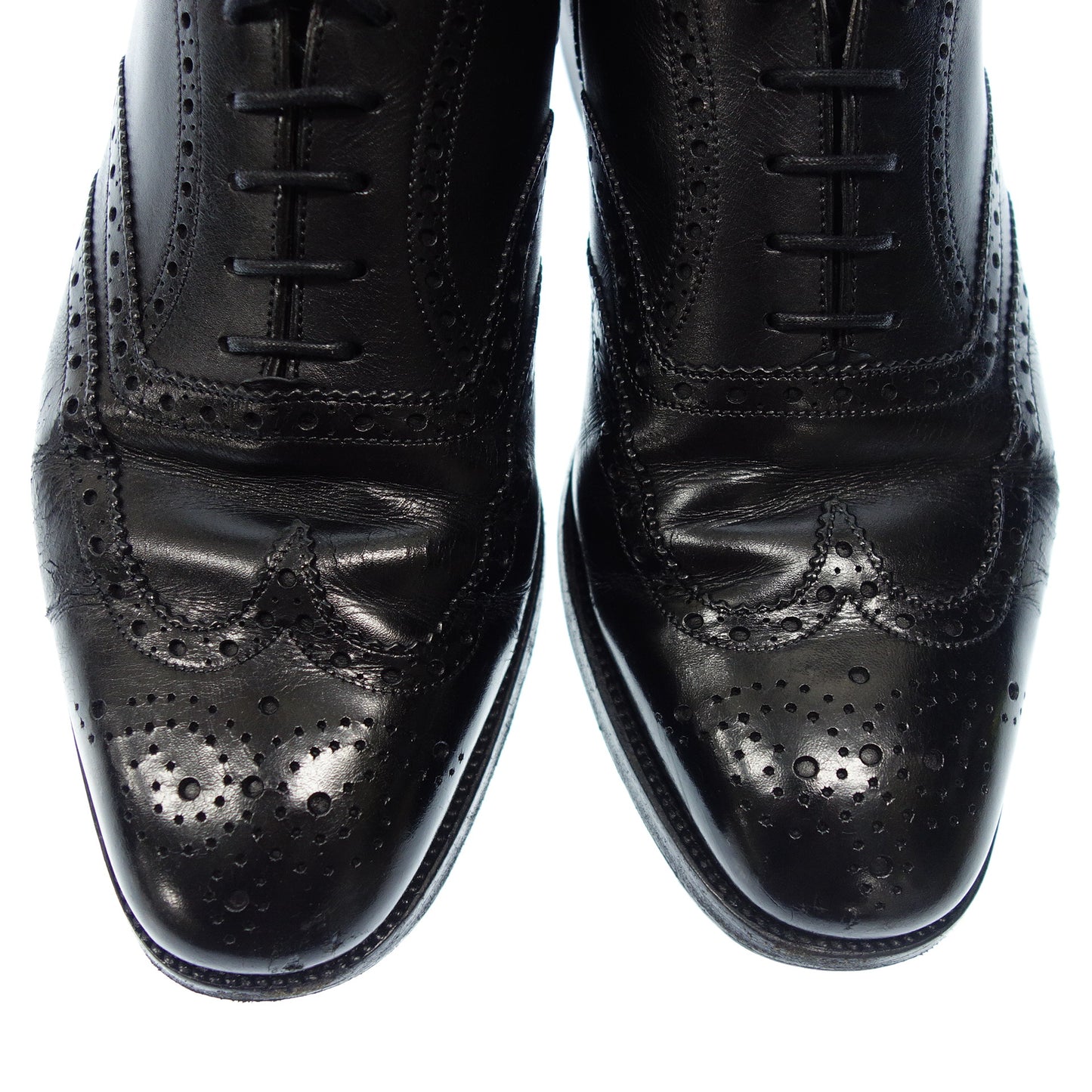 JMWESTON Shoes Wingtip Dress Shoes Men's Black JMWESTON [AFC41] [Used] 