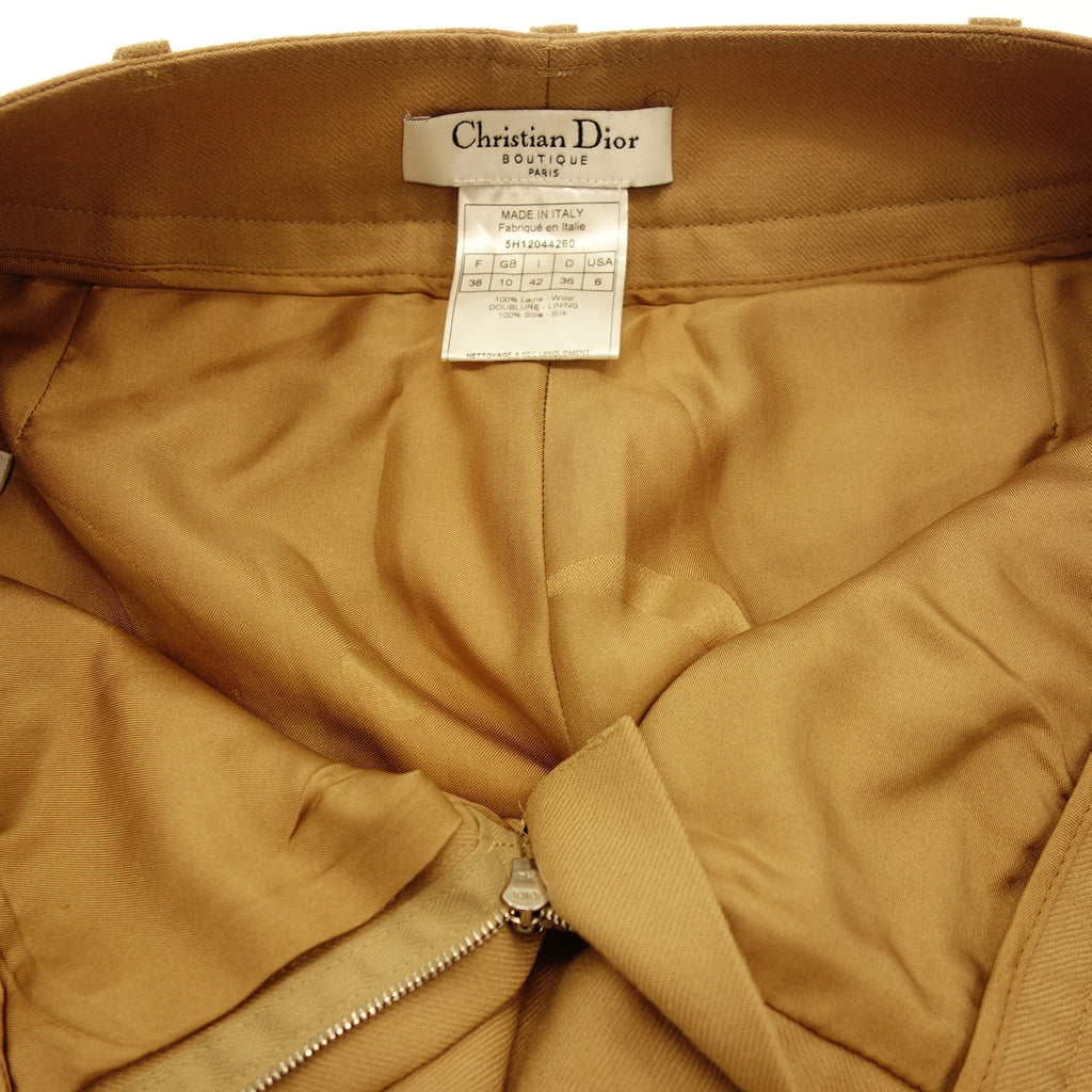 Used ◆ Christian Dior slacks pants ladies M yellow Christian Dior [AFB44] 