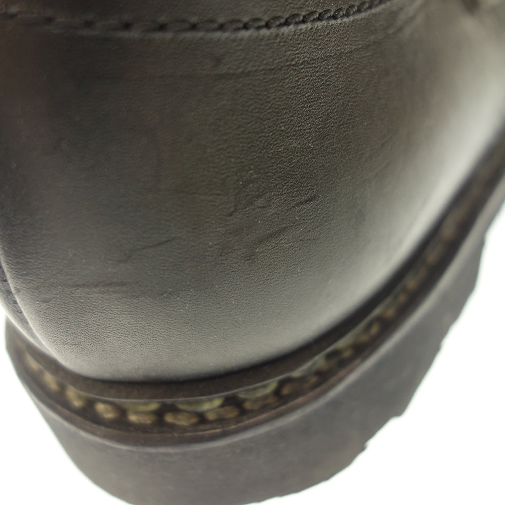 Good Condition ◆ Paraboots Leather Shoes Double Monk William Black Men's UK6.5 Paraboot [LA] 