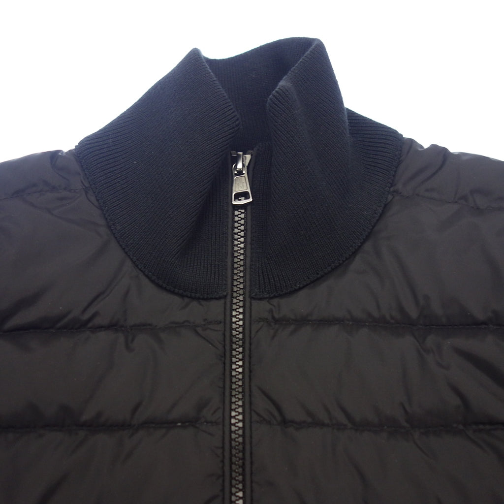 品相良好◆Moncler 开衫针织开关羽绒男式 M 号黑色 MONCLER 开衫经编 [AFB45] 