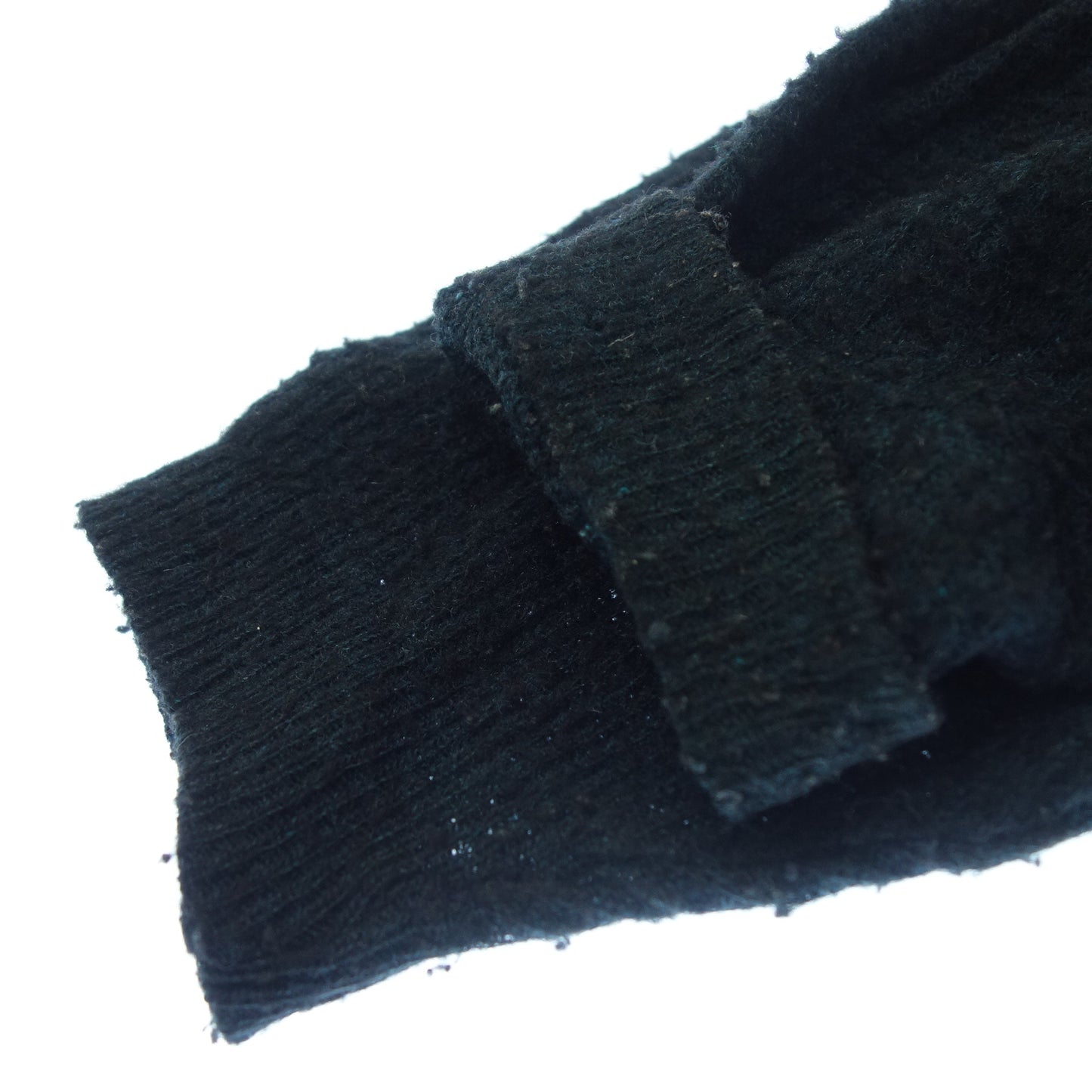 Vintage knit sweater mohair all over pattern men's black XL Vintage [AFB36] [Used] 