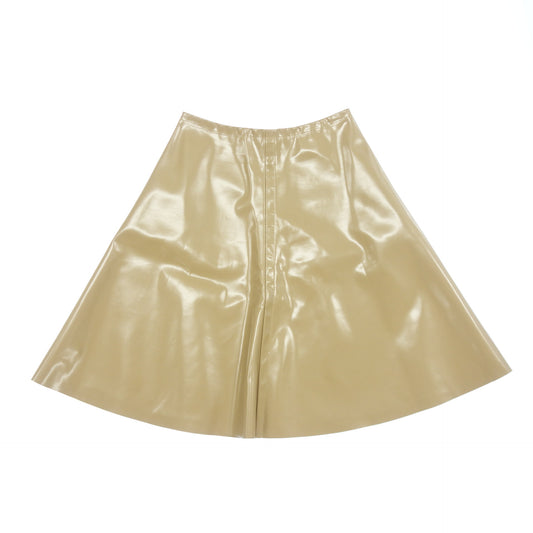 Good condition◆Prada skirt polyester 21H696 ladies beige size 38 PRADA [AFB15] 