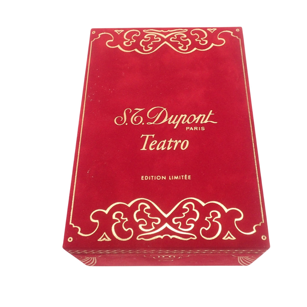 Like new◆Dupont Lighter Teatro Hammer Gold Red STDupont Teatro [AFI19] 