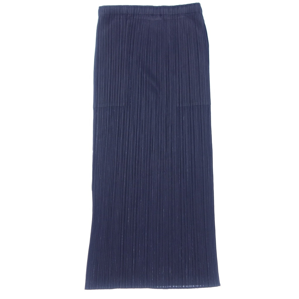 Good condition ◆ Pleats Please Issey Miyake Skirt PP55JG908 New Colorful Basic Women's Navy Size 2 PLEATS PLEASE ISSEY MIYAKE [AFB33] 