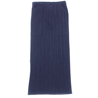 状况良好 ◆ Pleats Please Issey Miyake 裙子 PP55JG908 新款多彩基本款女式海军蓝尺码 2 PLEATS PLEASE ISSEY MIYAKE [AFB33] 