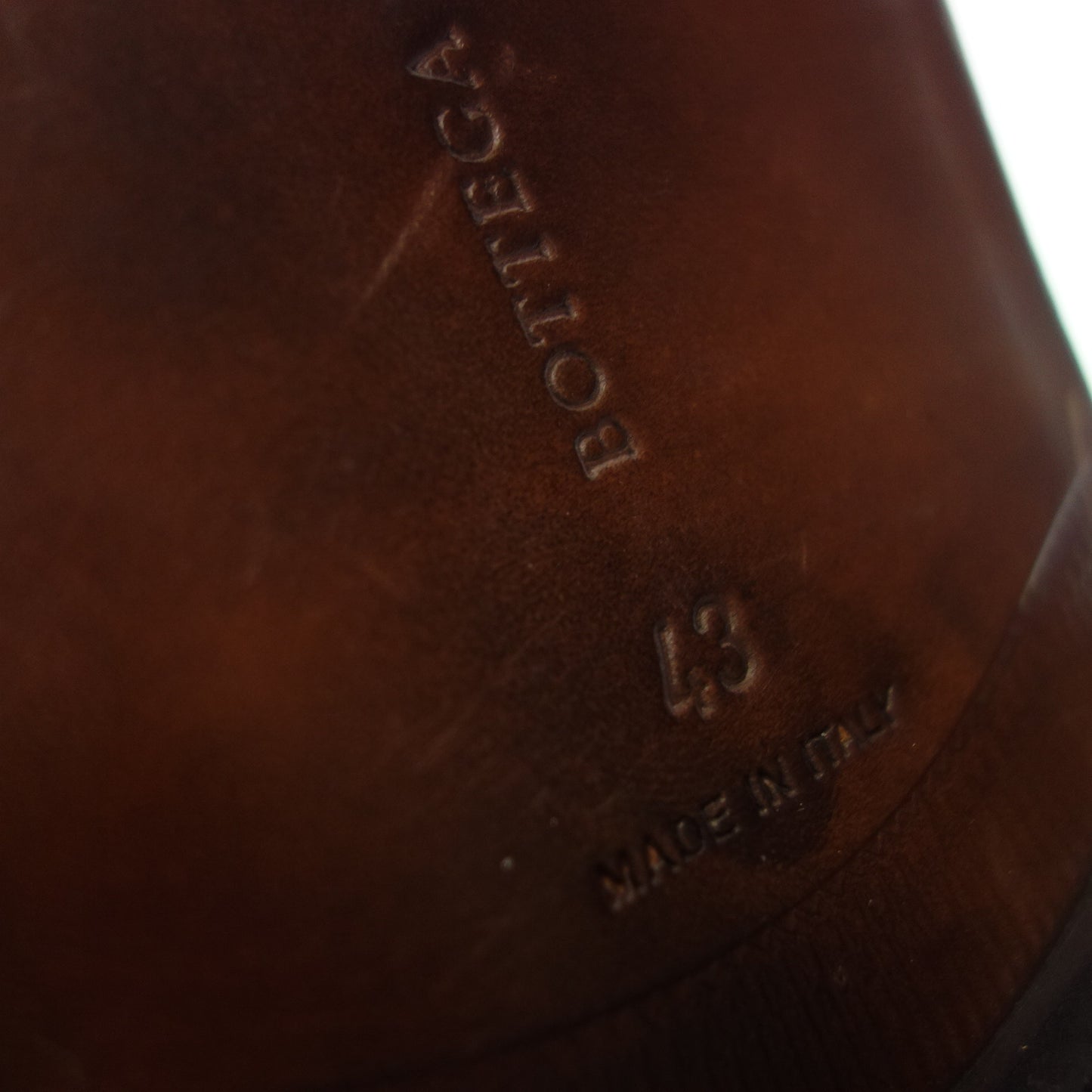 状况非常好 ◆ Bottega Veneta 系带皮鞋 平头男式 43 黑色 BOTTEGA VENETA [AFD5] 