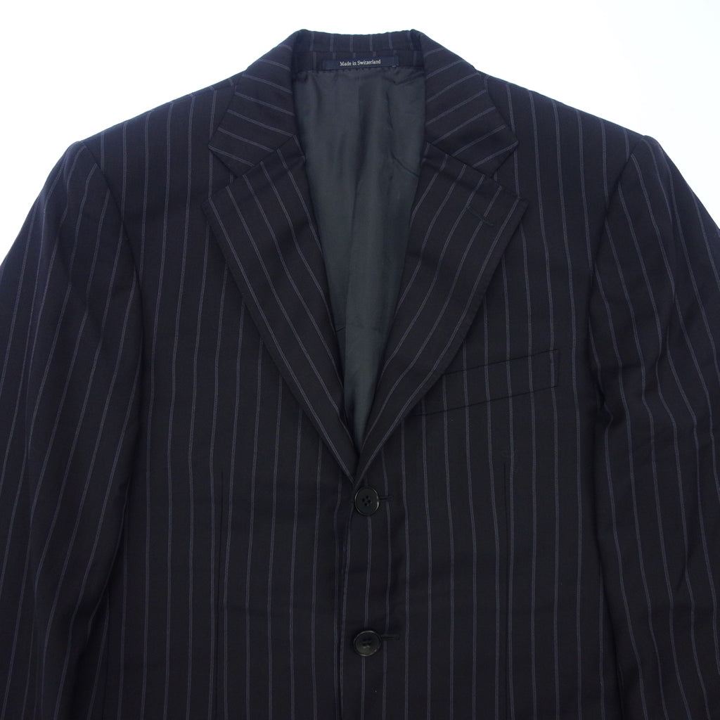 Good condition ◆ Ermenegildo Zegna suit set TROFEO wool striped men's blue size 44 Ermenegildo Zegna [AFB43] 