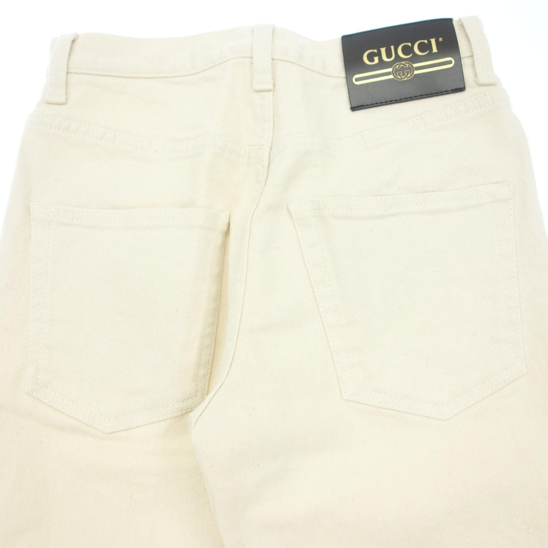 グッチ デニムパンツ フレア 625087 レディース オフホワイト 20 GUCCI