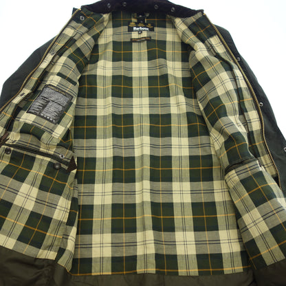 美品◆バブアー オイルドジャケット SL ボーダー セージ カーキ メンズ サイズ38 メンズ カーキ Barbour【AFA2】