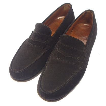 Used ◆JMWESTON Leather Shoes Signature Loafer 180 Suede Men's Black Size 4C JMWESTON [LA] 