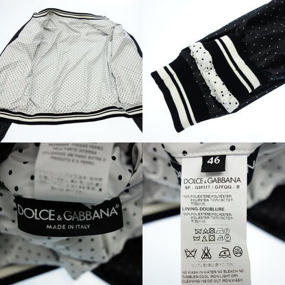 Dolce &amp; Gabbana 拉链夹克尼龙圆点双面男式白色/黑色 46 DOLCE&amp;GABBANA [AFB44] [二手] 