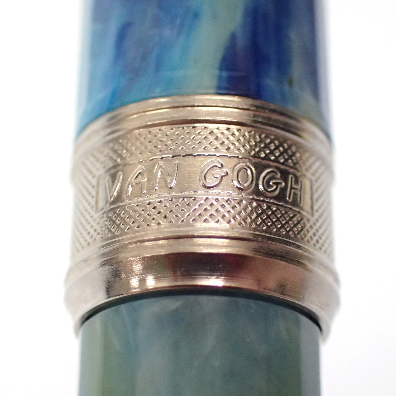 新品同様◆ビスコンティ ボールペン ヴァン ゴッホ 自画像 PORTRAIT BLU 青系 箱付き VISCONTI【AFI18】