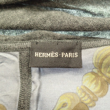 Hermes Stole Large Silk x Cashmere Key Gray [AFI22] [Used] 