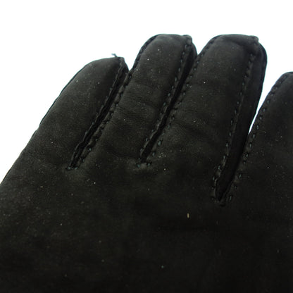 Yves Saint Laurent Suede Leather Gloves Black 9 YVES SAINT LAURENT [AFI20] [Used] 