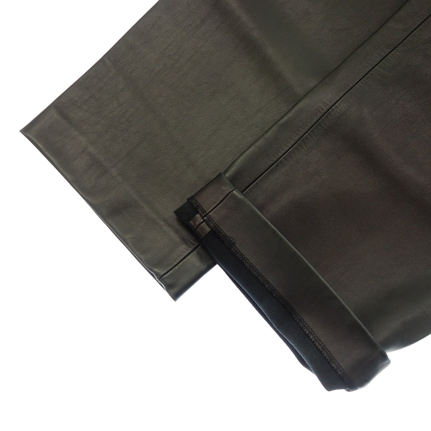 Good Condition◆LOEWE Leather Pants Lamb Leather Men's Black Size 42 LOEWE [AFG1] 