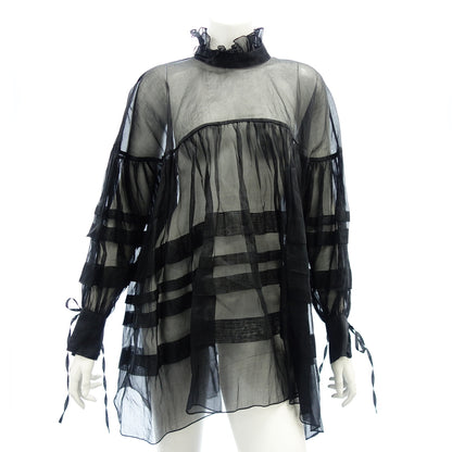 Beautiful item ◆ Cecilie bahnsen blouse organdy ladies black size UK8 Cecilie bahnsen [AFB30] 