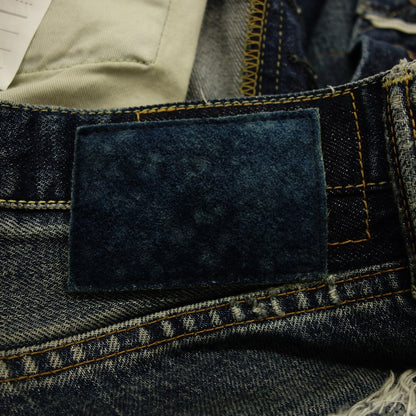 Good condition ◆Visvim denim pants button fly SOCIAL SCULAPTURE 10 DAMAGED 17 Men's Blue Size 34 VISVIM [AFB1] 