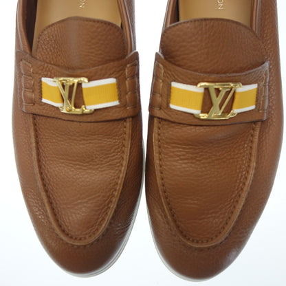 LOUIS VUITTON Leather Sneakers Estate Line LV Hardware Men's 8 Brown LOUIS VUITTON [AFC11] [Used] 