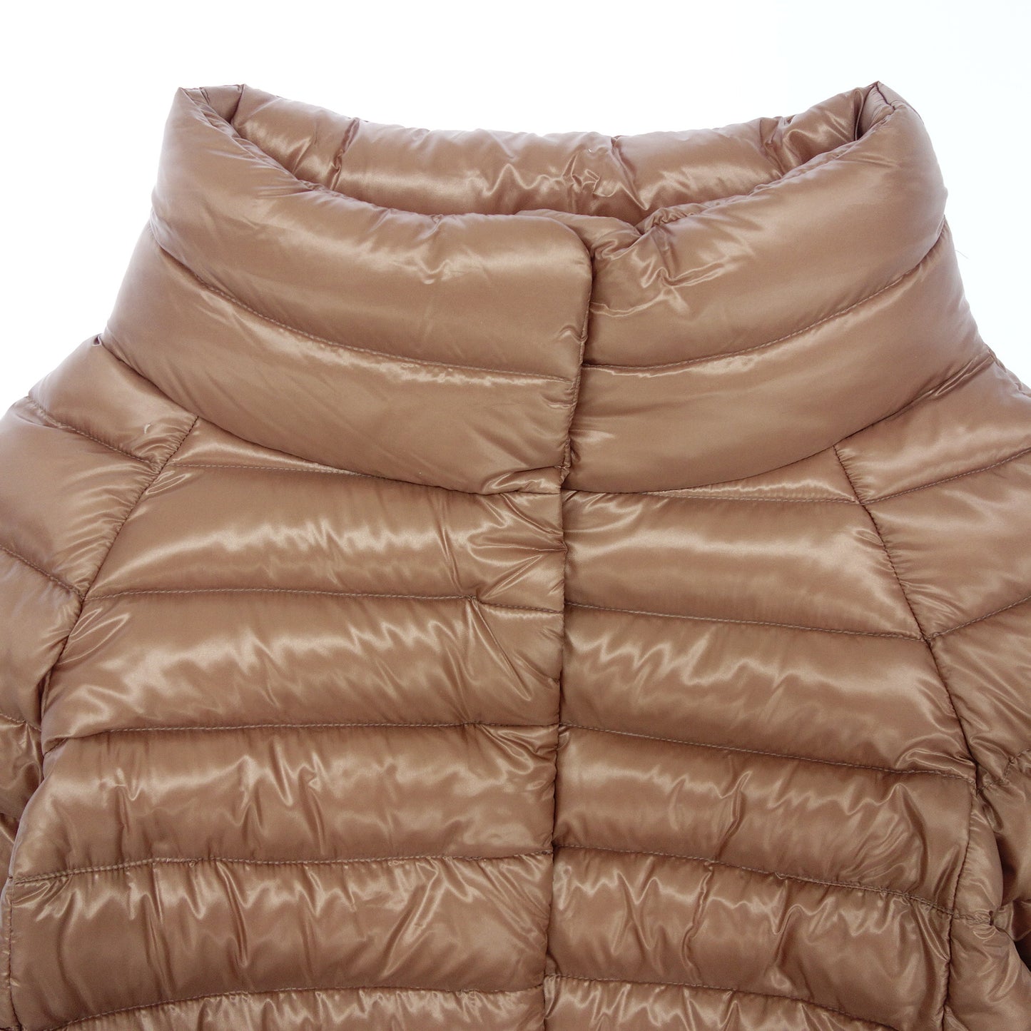 HERNO Down Jacket Short SOFIA Ladies 42 Pink Beige HERNO [AFB10] [Used] 