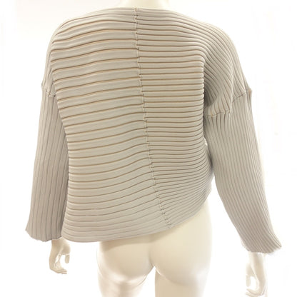 Good condition ◆ Pleats Please Issey Miyake Knit PP01KK751 Glitter Asymmetric Ladies Gray Size 3 PLEATS PLEASE ISSEY MIYAKE CHIRA CHIRA [AFB24] 