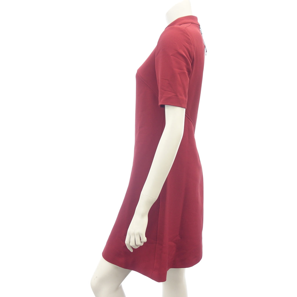 Like new ◆ FOXEY NEW YORK Short sleeve dress 34606 Women's Red Size 38 FOXEY NEW YORK [AFB49] 
