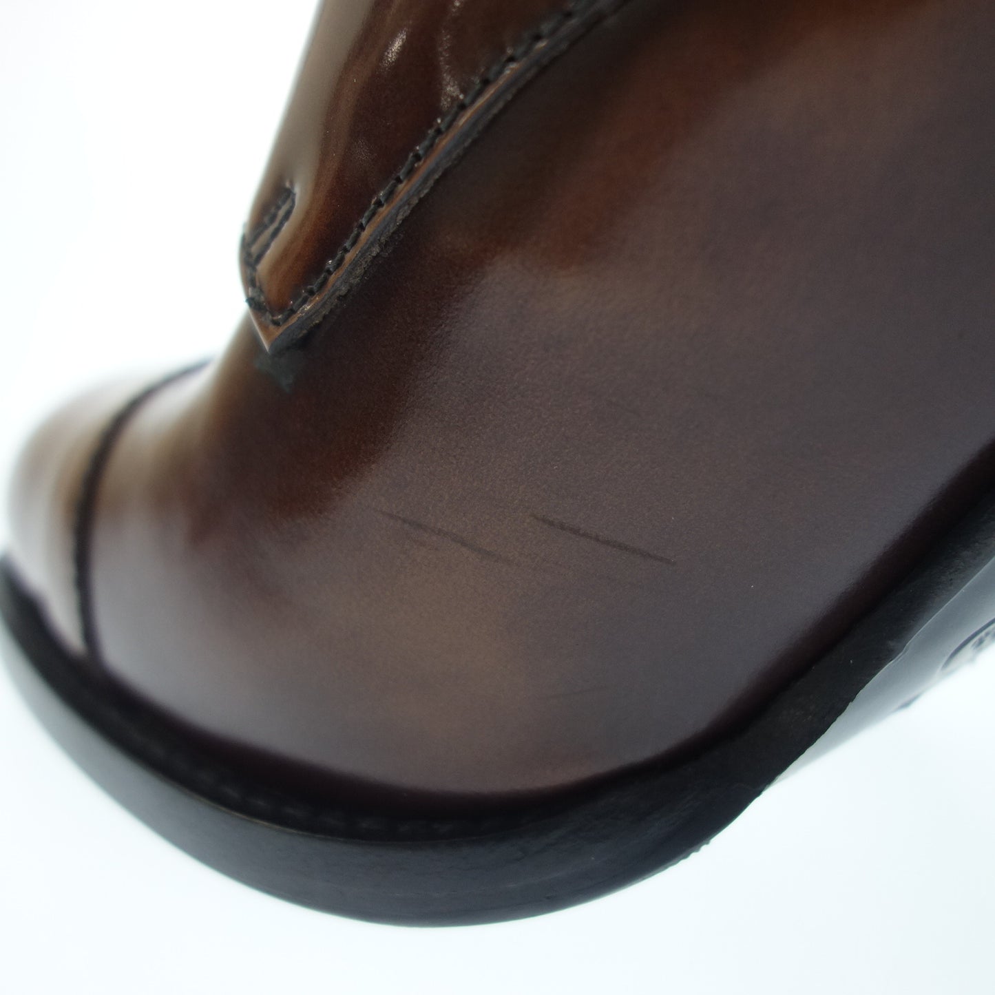 Very good condition ◆ Church's Leather Shoes Heel Double Monk Ladies 34.5 Brown Church's [AFC6] 