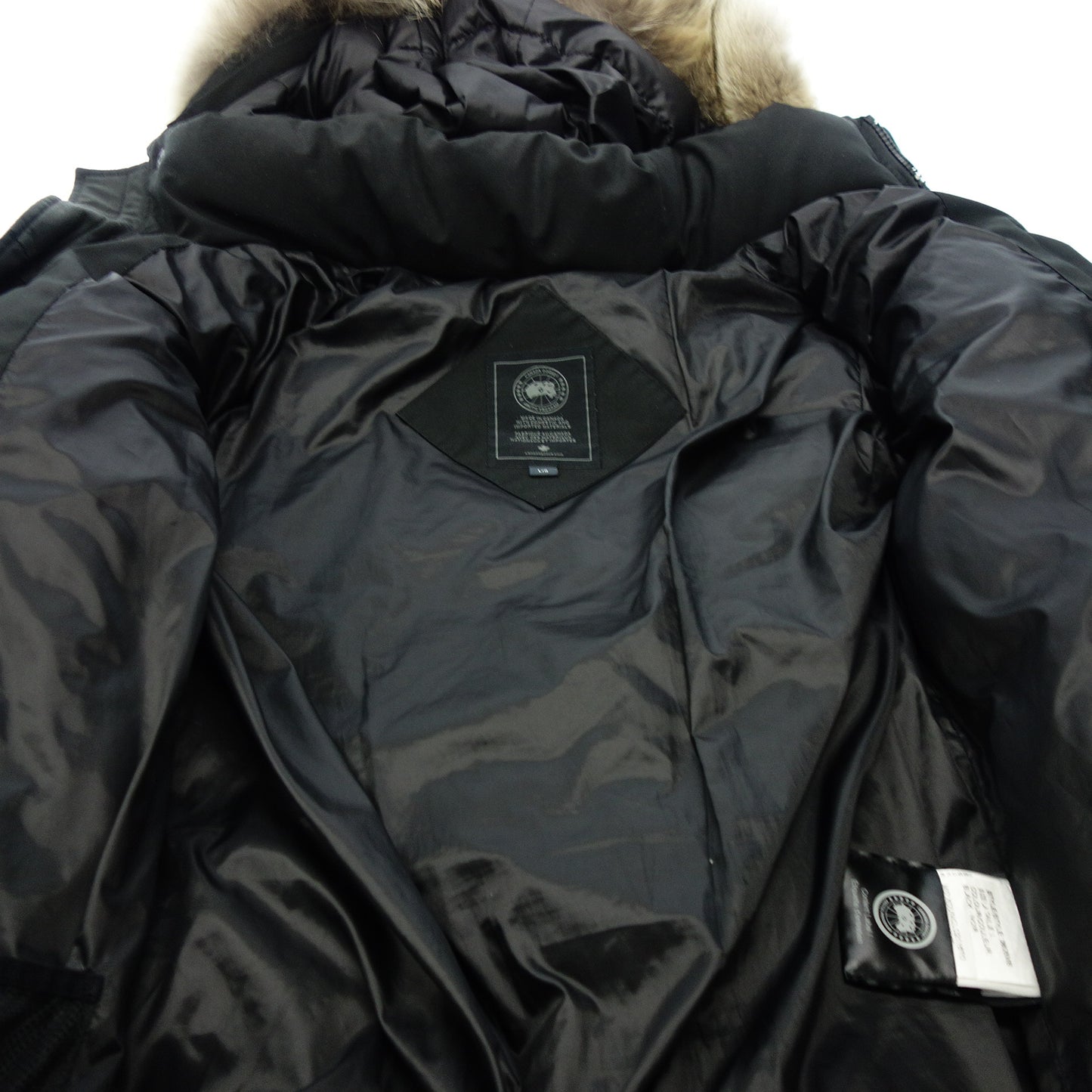 中古◆カナダグース ダウンジャケット ウィンダムパーカー 3808MB サイズL メンズ 黒 CANADA GOOSE【AFA16】