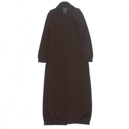 Good condition ◆Salvatore Ferragamo Long Knit Cardigan Women's Brown M Salvatore Ferragamo [AFB8] 