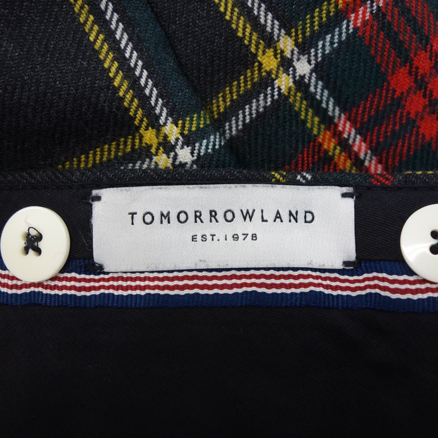 Very good condition◆TOMORROWLAND BERNARD ZINS Pants Wool Check Men's Multicolor Size US28 TOMORROWLAND BERNARD ZINS [AFB8] 