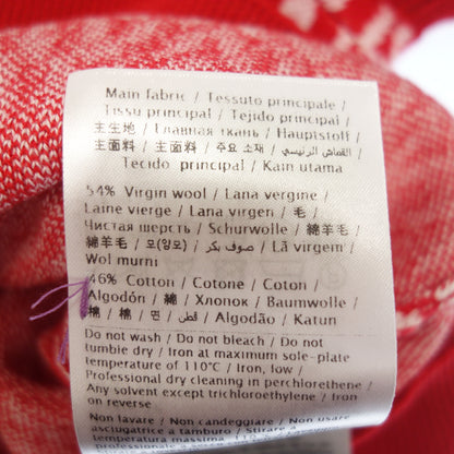 Good condition◆Valentino Knit Short Sleeve V Logo Women's Red Size XS VALENTINO [AFB15]
