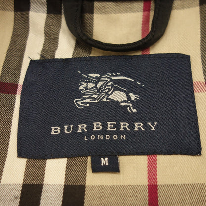 新品同様◆バーバリーロンドン ジャケット 裏地チェック柄 メンズ ブラック サイズM BURBERRY LONDON【AFB40】